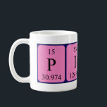 Piper periodic table name mug<br><div class="desc">Piper spelled out as P I P Er (Phosphorus Iodine Phosphorus Erbium) on a mug for the scientist in you.</div>