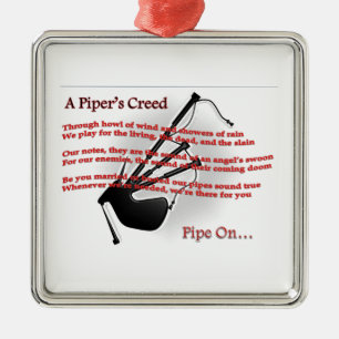 Piper's Creed Metal Ornament