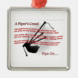 Piper's Creed Metal Ornament