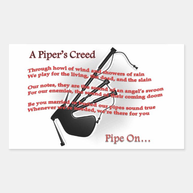 Piper's Creed Sticker (Front)