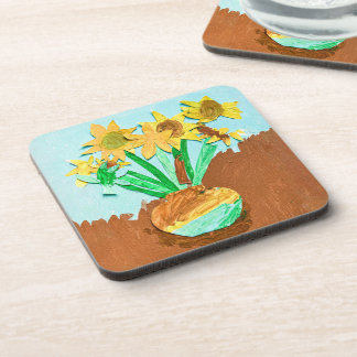 Piper's VanGogh inspired sunflower Coaster