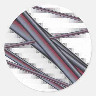 Pipes All In Bunches Classic Round Sticker