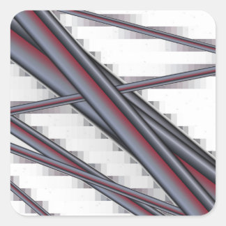 Pipes All In Bunches Square Sticker