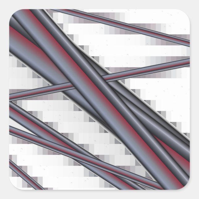 Pipes All In Bunches Square Sticker (Front)