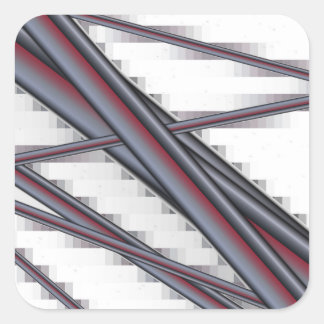 Pipes All In Bunches Square Sticker