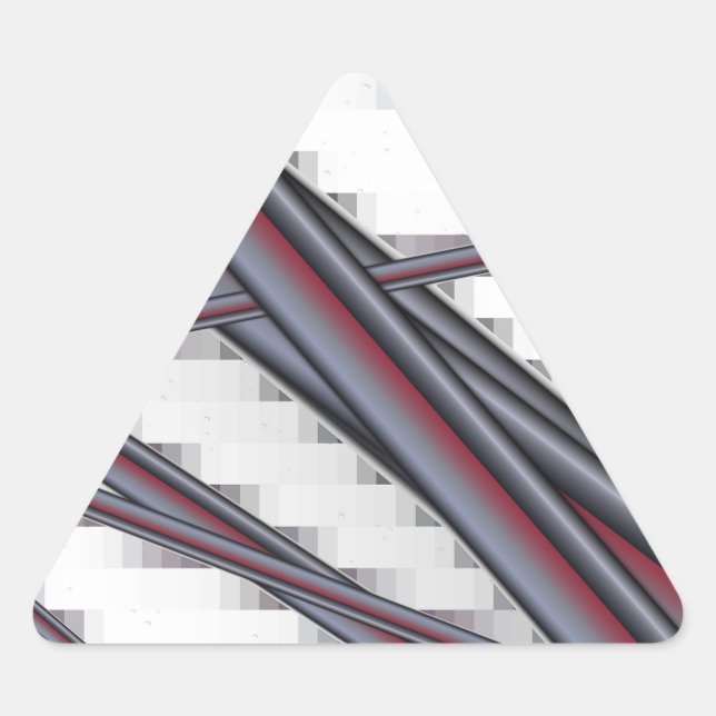 Pipes All In Bunches Triangle Sticker (Front)