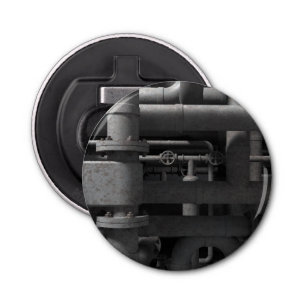 Pipes and Valves Industrial Bottle Opener