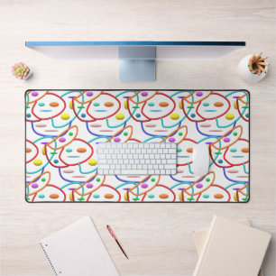 Pipes pattern art modern look clean smart desk mat