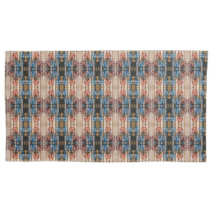 Pipes with red and blue valves small pattern pillowcase