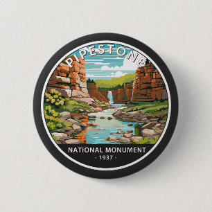 Pipestone National Monument Minnesota Circle 2 Inch Round Button