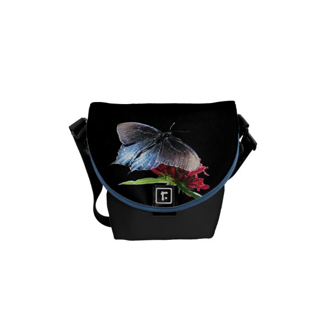 Pipevine Swallowtail Butterfly Courier Bag (Front)