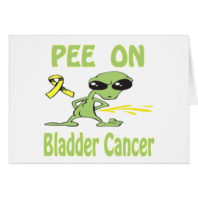Pipi sur la carte de cancer de la vessie (Devant horizontal)