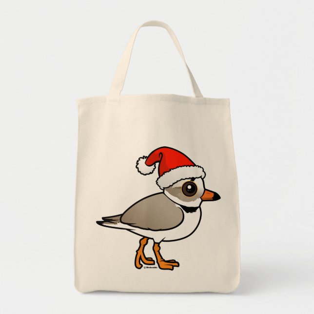 Piping Plover Santa Tote Bag (Front)