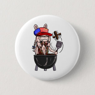 Pipkin Pippa's All American Bbq 2 Inch Round Button