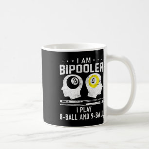 Pipooler Pool Player Pool Cool Billiards 8 And 9 L Coffee Mug