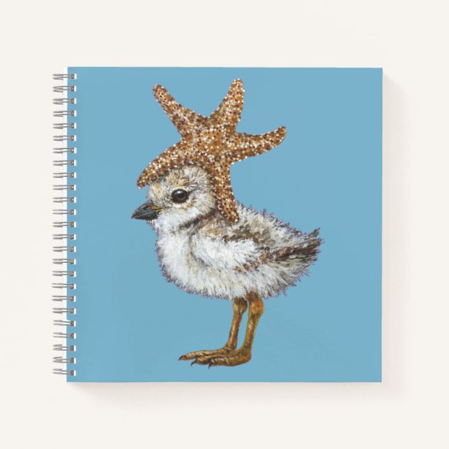 Pippin the piping plover chick notebook (Front)