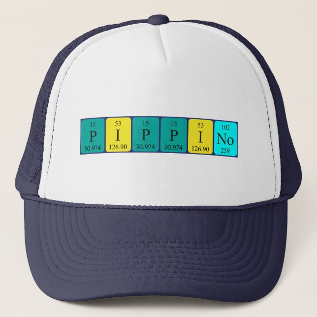 Pippino periodic table name hat (Front)