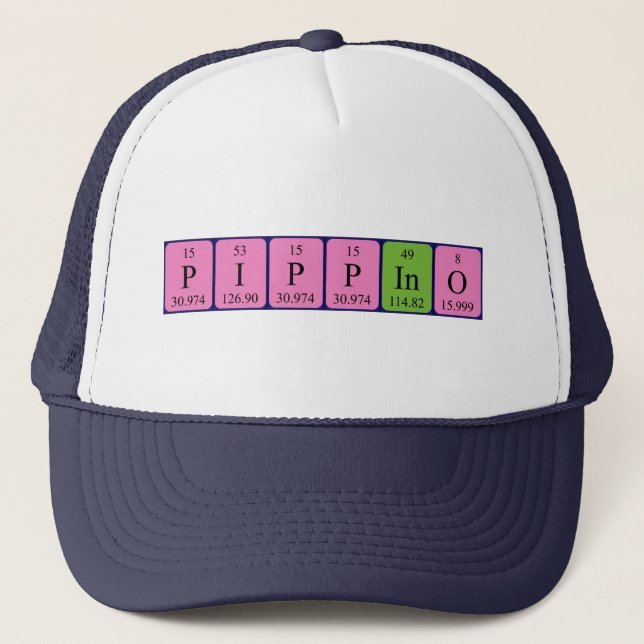 Pippino periodic table name hat (Front)