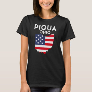 Piqua Ohio USA State America Travel Ohioan T-Shirt