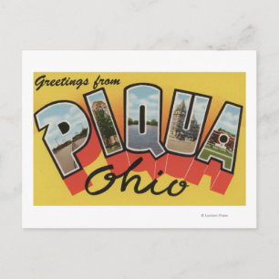 Piqua, OhioLarge Letter ScenesPiqua, OH Postcard