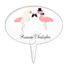 Topper de gâteau Mariage Flamant rose