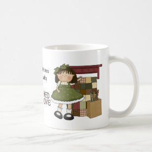 Piqué avec la tasse de café piquante d'amour