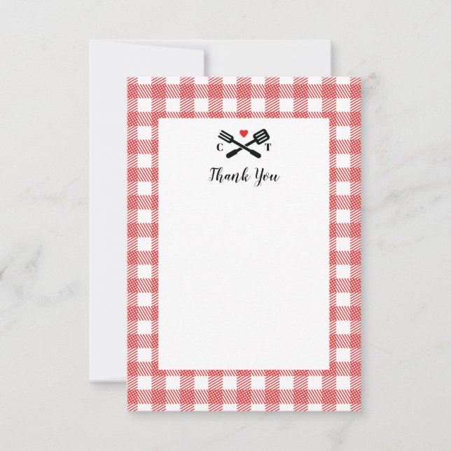 Pique-nique Tissu BBQ Merci Note (Devant)