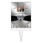 soixantième Gâteau Topper de photo d'anniversaire