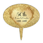 Sparkle Gold Heart 50e anniversaire de Mariage