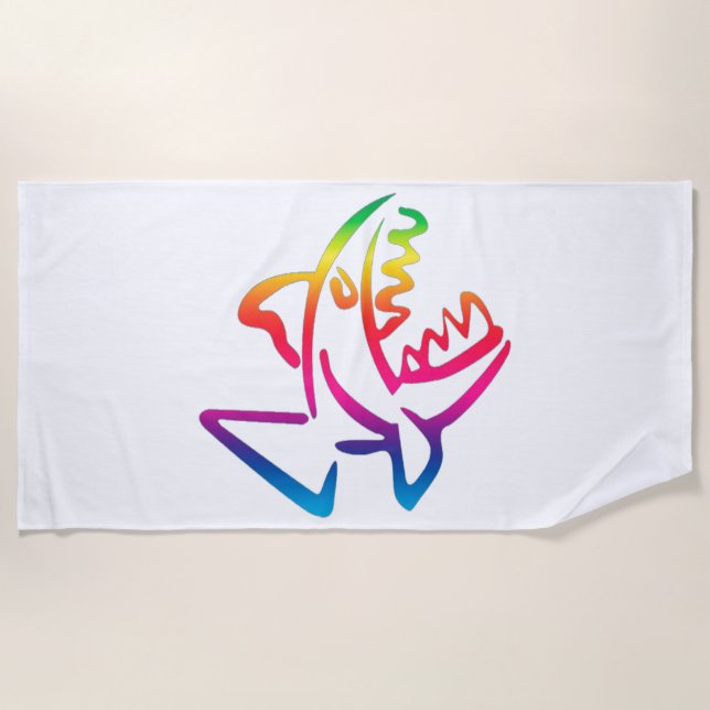 Piranha Beach Towel (Front)