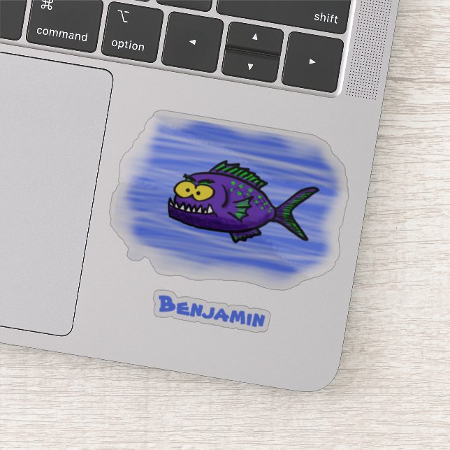 Piranha fish cartoon (Detail)
