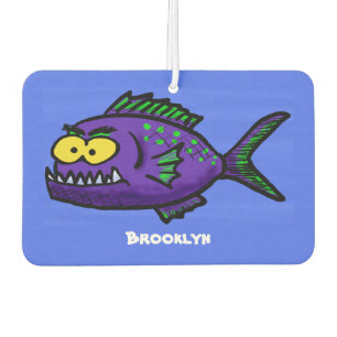 Piranha fish cartoon  air freshener