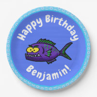 Piranha fish cartoon
