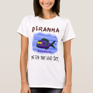 Piranha fish cartoon T-Shirt
