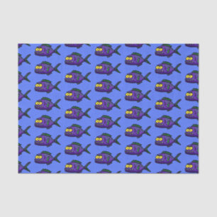 Piranha fish cartoon tissue paper