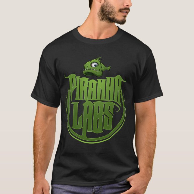 Piranha Labs - Crest Logo (2-sided) T-Shirt (Front)