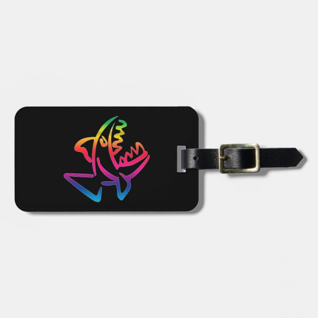 Piranha Luggage Tag (Front Horizontal)