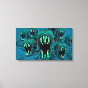 Piranhas Canvas Print