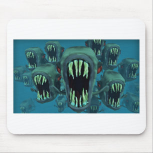 Piranhas Fish Custom Personalize Anniversaries Mouse Pad