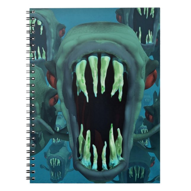 Piranhas Fish Custom Personalize Anniversaries Notebook (Front)