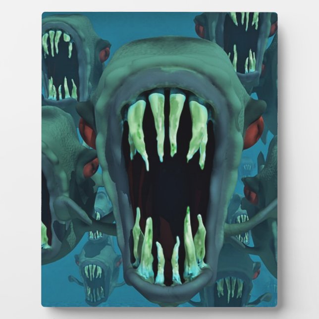 Piranhas Fish Custom Personalize Anniversaries Plaque (Front)