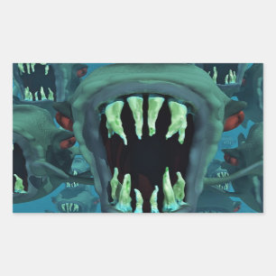 Piranhas Fish Custom Personalize Anniversaries Sticker