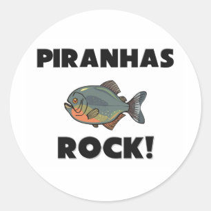 Piranhas Rock Classic Round Sticker