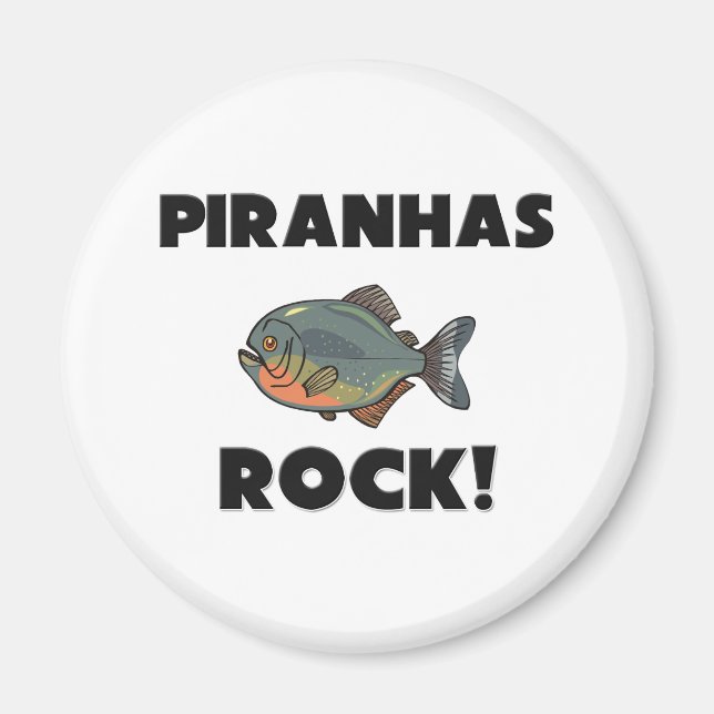 Piranhas Rock Magnet (Front)