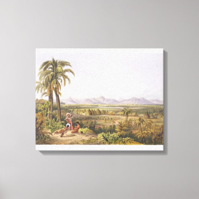 Pirara and Lake Amucu, the Site of El Dorado, from Canvas Print (Front)