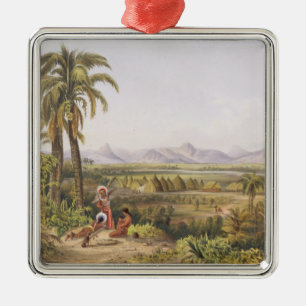 Pirara and Lake Amucu, the Site of El Dorado, from Metal Ornament