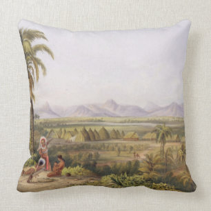 Pirara and Lake Amucu, the Site of El Dorado, from Throw Pillow
