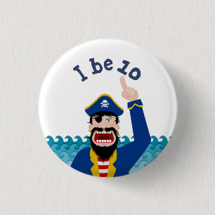 Pirate 1 Inch Round Button