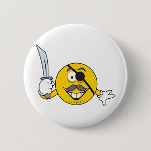 Pirate 2 Inch Round Button