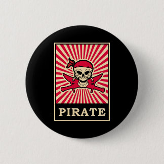 Pirate 2 Inch Round Button